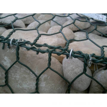 Hexagonal Gabion cajas de malla de alambre